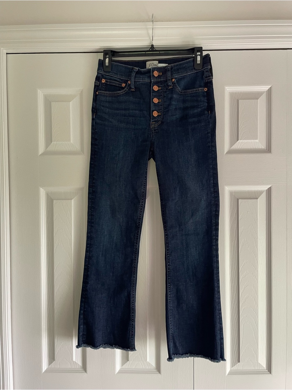 J. Crew Dark Blue 9” Billie Demi Boot Crop Jeans